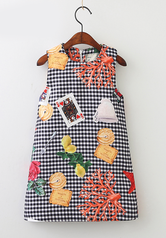 Cards Plaid Dress Cards Plaid Dress