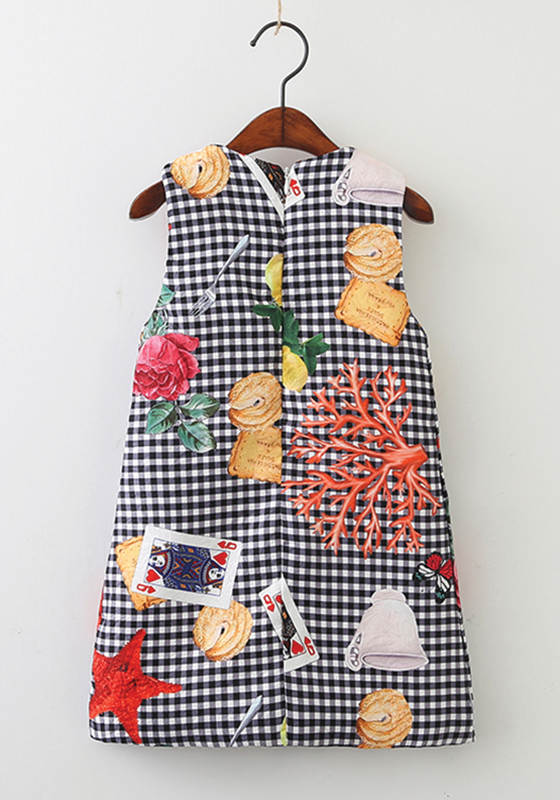 Cards Plaid Dress Cards Plaid Dress