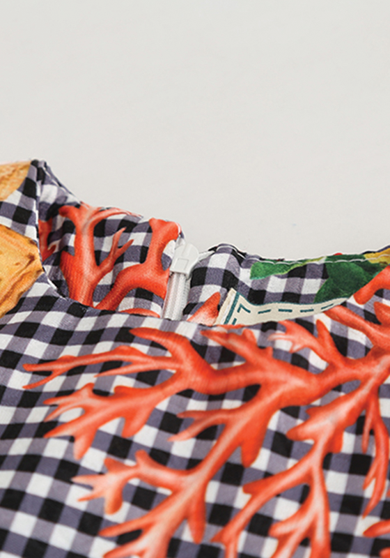 Cards Plaid Dress Cards Plaid Dress