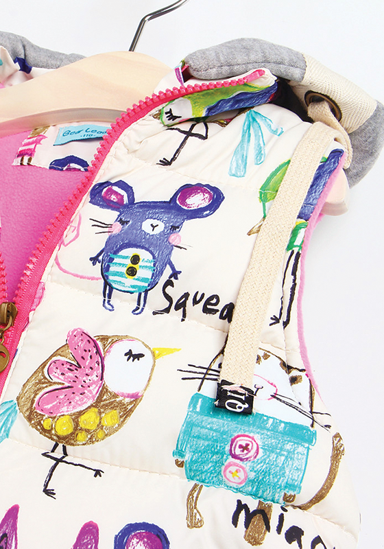 Graffiti Hooded Vest Graffiti Hooded Vest