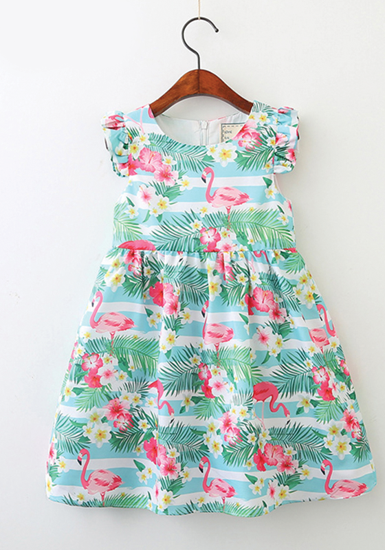 Flamingo Pattern Dress Flamingo Pattern Dress