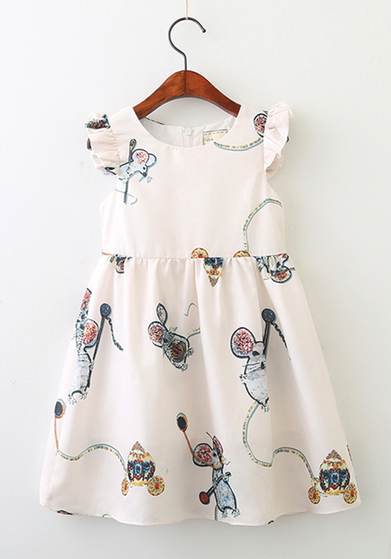Flamingo Pattern Dress Flamingo Pattern Dress