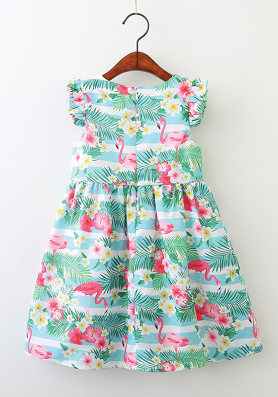 Flamingo Pattern Dress Flamingo Pattern Dress