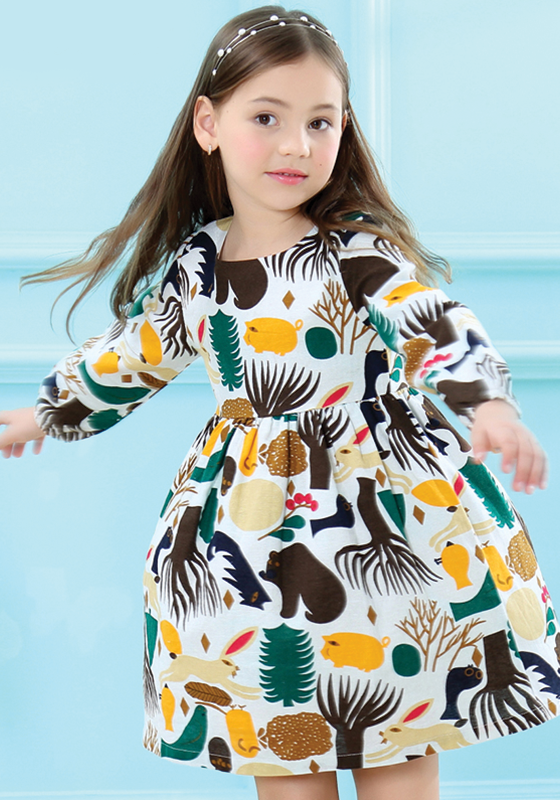 Forest Animals Graffiti Dress Forest Animals Graffiti Dress