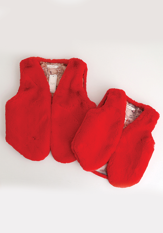 Matching Fur Vest Mother And Daughter Matching Fur Vest Mother And Daughter