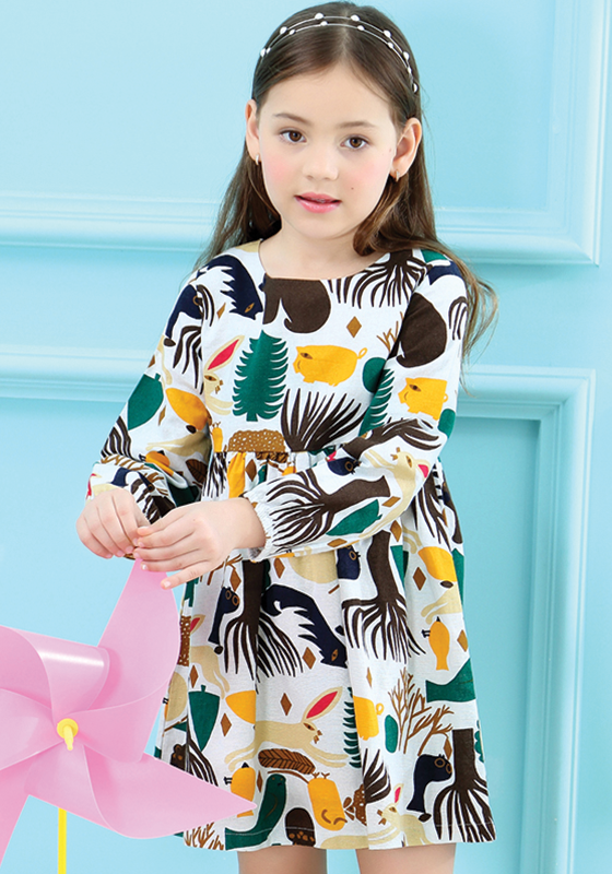 Forest Animals Graffiti Dress Forest Animals Graffiti Dress