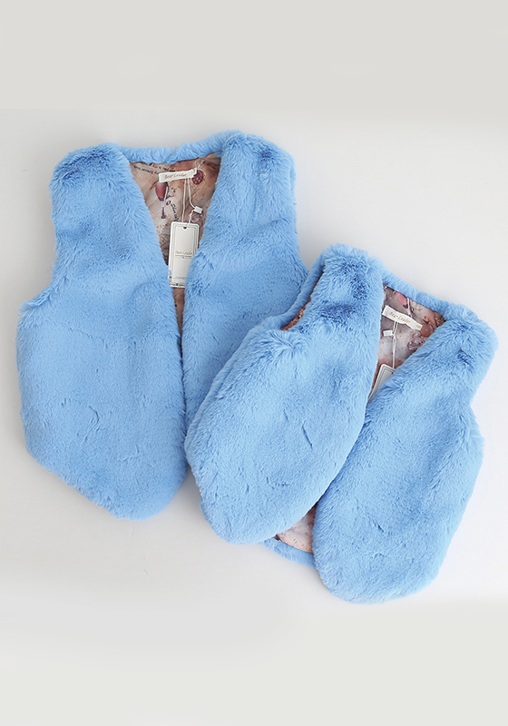 Matching Fur Vest Mother And Daughter Matching Fur Vest Mother And Daughter