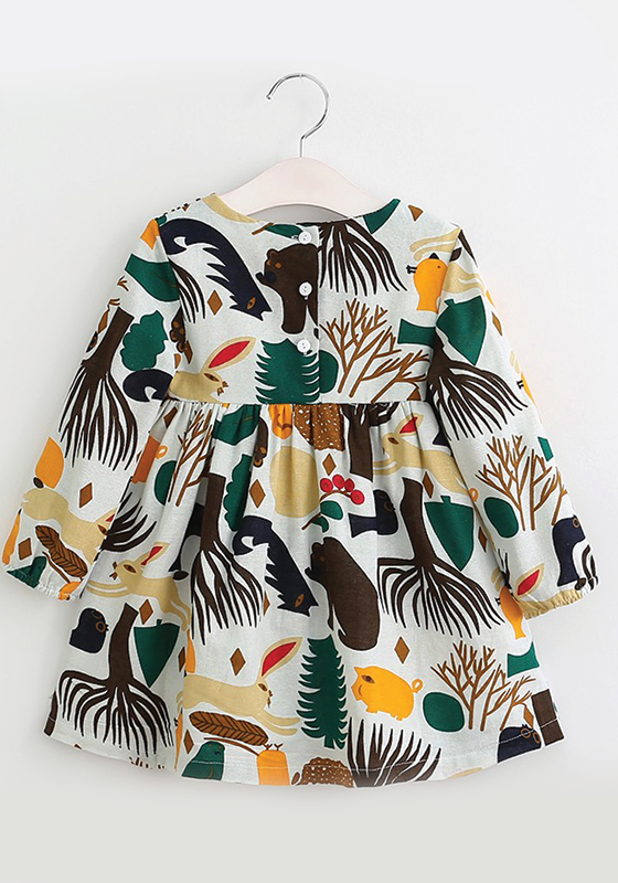 Forest Animals Graffiti Dress Forest Animals Graffiti Dress
