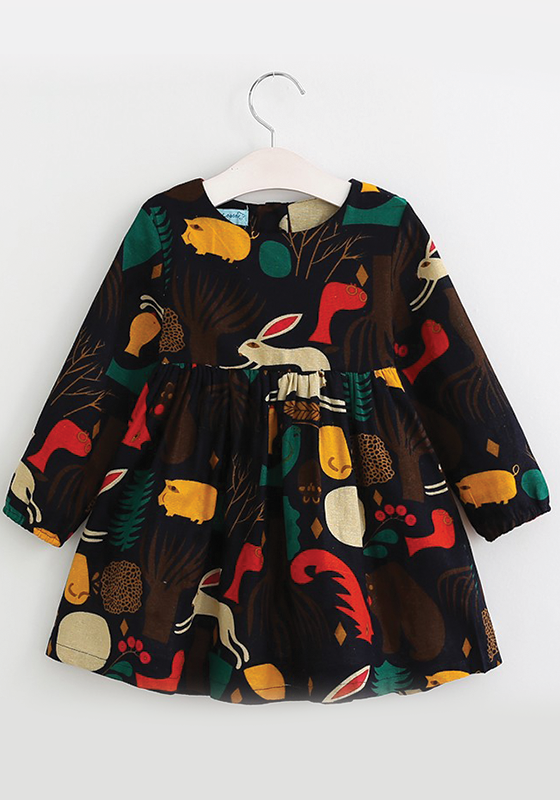 Forest Animals Graffiti Dress Forest Animals Graffiti Dress