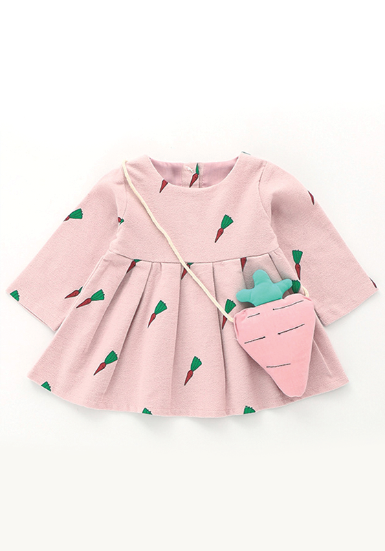 Carrot Printing Princess dress Carrot Printing Princess dress