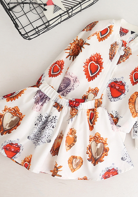Love Pattern Coats+Skirts 2Pcs Love Pattern Coats+Skirts 2Pcs