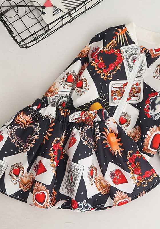 Love Pattern Coats+Skirts 2Pcs Love Pattern Coats+Skirts 2Pcs