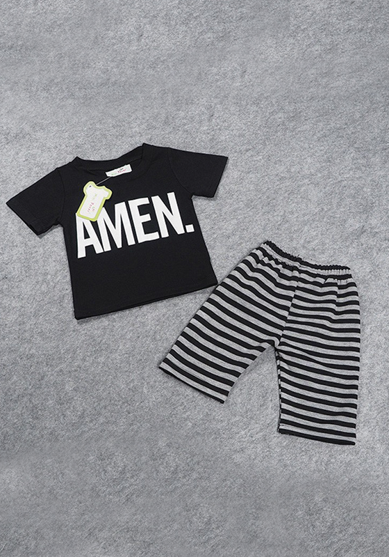 Lison T-shirt & Striped Pants Clothes Lison T-shirt & Striped Pants Clothes