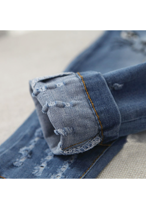 Cat Design Denim Pants Cat Design Denim Pants