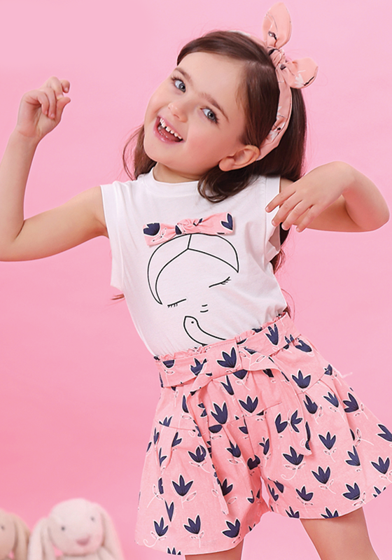 Tera T-shirt & Pink Pant Tera T-shirt & Pink Pant