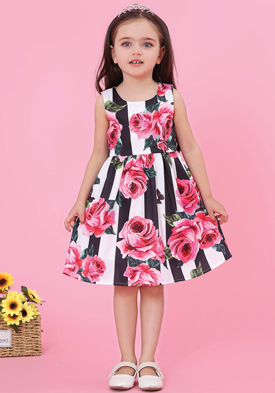 Corduroy Flower Pattern Dress Corduroy Flower Pattern Dress