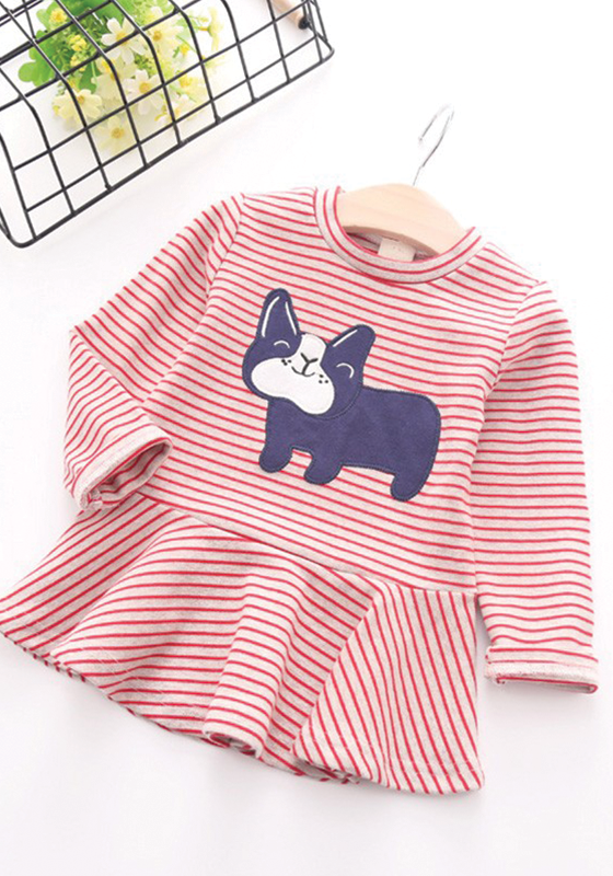 Dog Stripe Dress Dog Stripe Dress