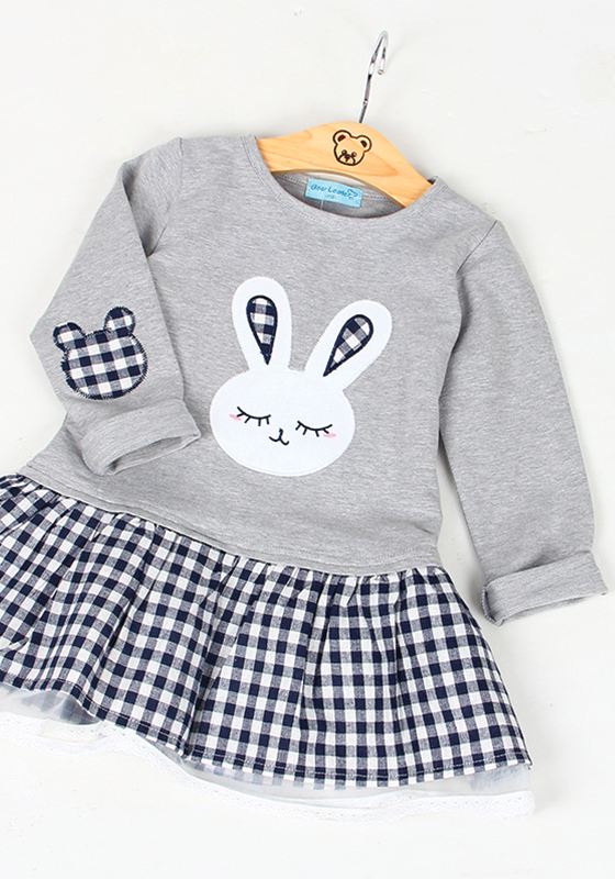 Striped Appliques Dress Striped Appliques Dress