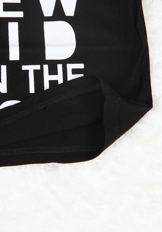 Cotton Letter Print T-Shirt & Pants Cotton Letter Print T-Shirt & Pants