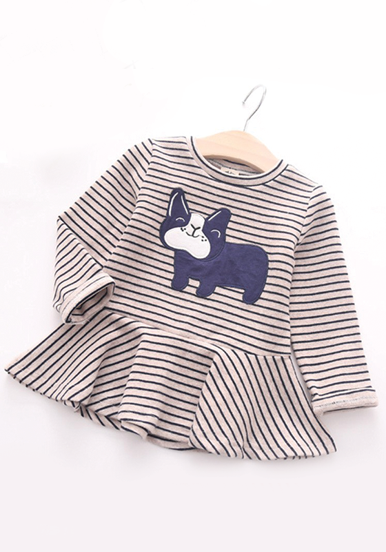 Dog Stripe Dress Dog Stripe Dress