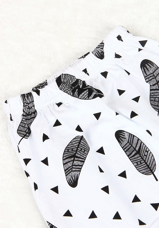 Cotton Letter Print T-Shirt & Pants Cotton Letter Print T-Shirt & Pants