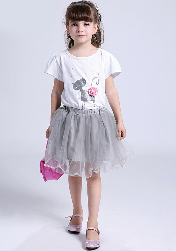 kitten Print Voile Design Dress kitten Print Voile Design Dress