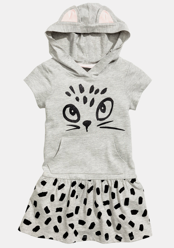 Barri Hooded Cartoon Dress Barri Hooded Cartoon Dress