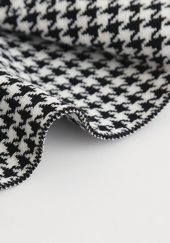 Knitted Plaid Jackets+Skits Knitted Plaid Jackets+Skits