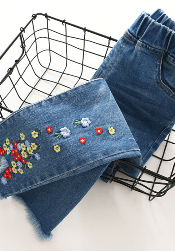 Floral Jeans Trousers Floral Jeans Trousers