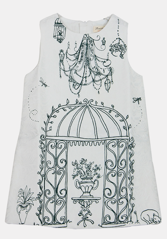 Clothing Birdcage Pattern Design Dress Clothing Birdcage Pattern Design Dress