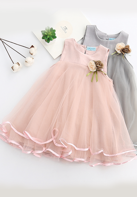 Pink Applique Dress Pink Applique Dress