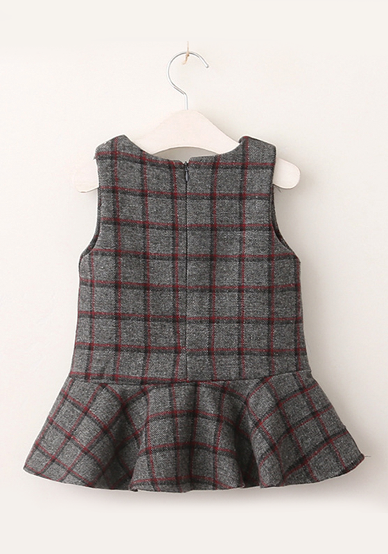London Plaid Pinafore London Plaid Pinafore