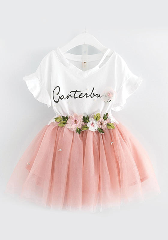 T-shirt & Flowers Ball Gown Dress T-shirt & Flowers Ball Gown Dress