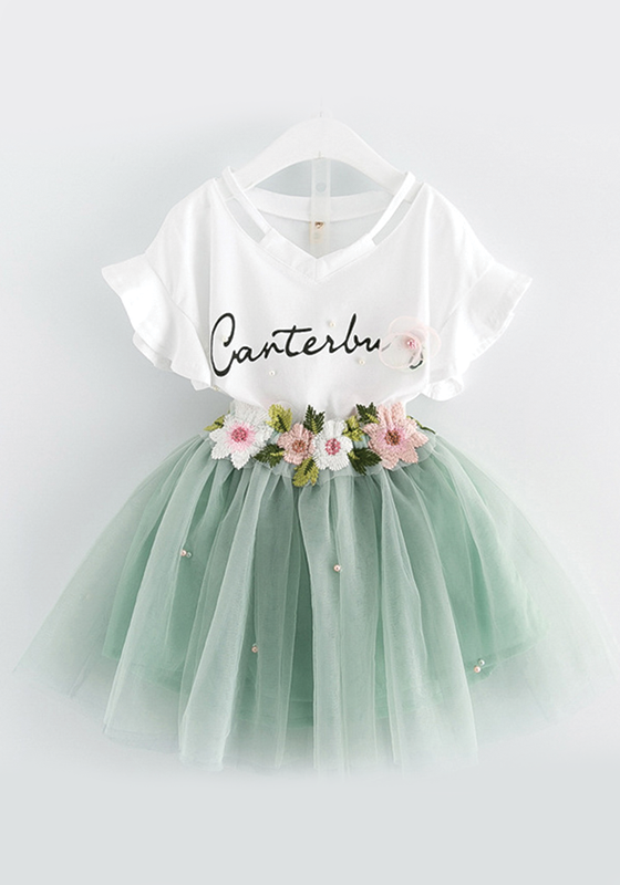 T-shirt & Flowers Ball Gown Dress T-shirt & Flowers Ball Gown Dress