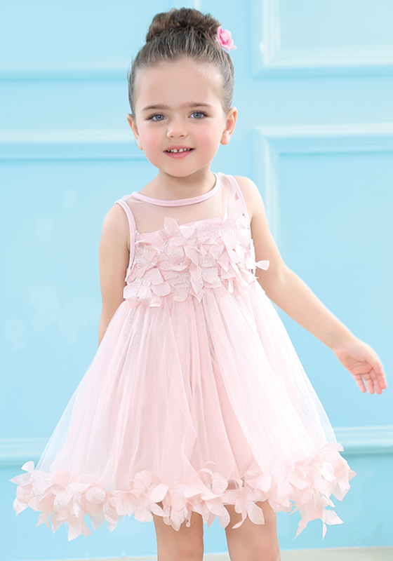 Pink Applique Dress Pink Applique Dress