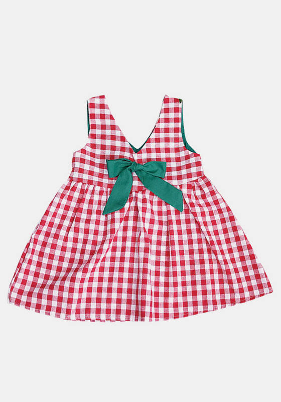 Bowknot Plaid Gown Bowknot Plaid Gown