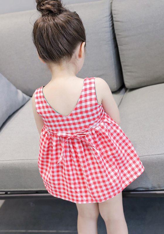 Bowknot Plaid Gown Bowknot Plaid Gown
