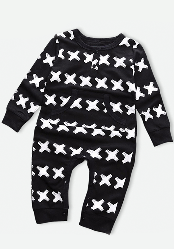 Cross pattern Print Jumpsuits Cross pattern Print Jumpsuits