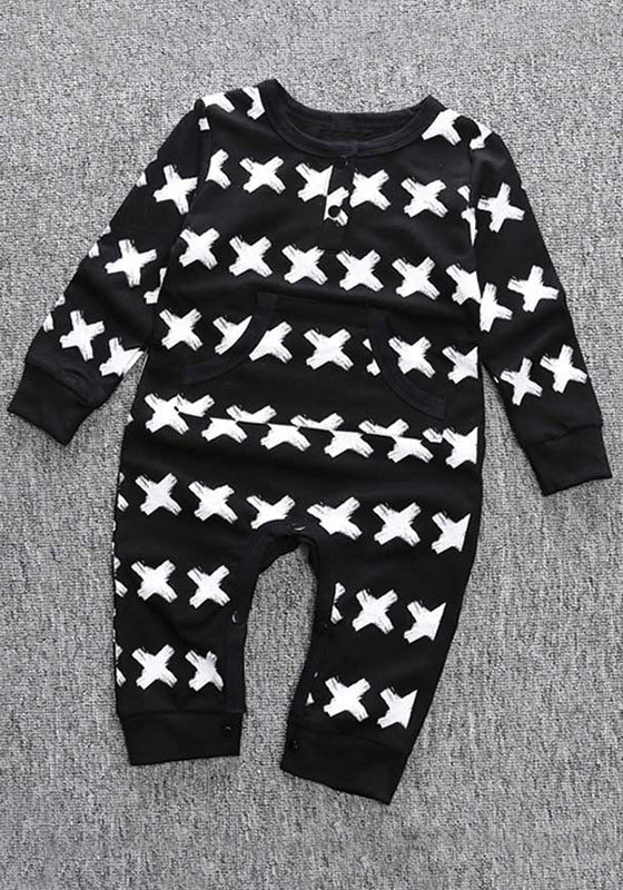 Cross pattern Print Jumpsuits Cross pattern Print Jumpsuits