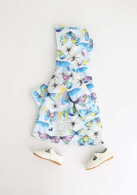 Butterfly Print Hooded Jacket Butterfly Print Hooded Jacket