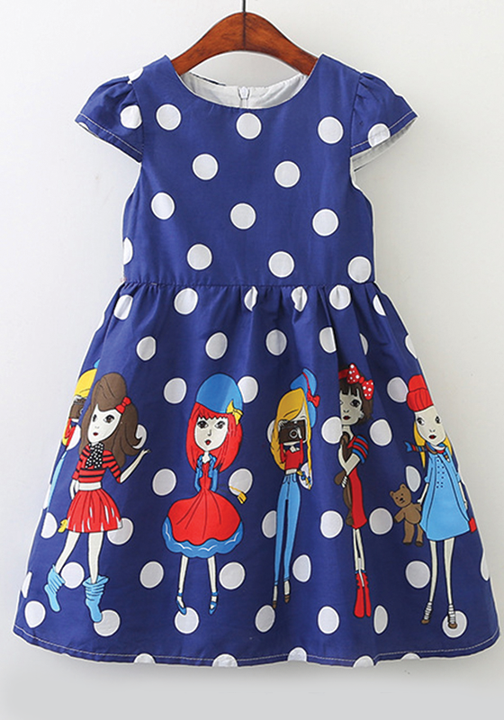Corduroy Polka Dots Dress Corduroy Polka Dots Dress