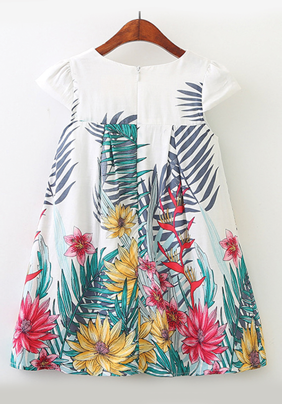 Lush Leaves Pattern Dress Lush Leaves Pattern Dress