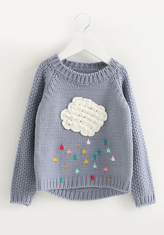 Knitted Pullover Ball Gown Dress Knitted Pullover Ball Gown Dress