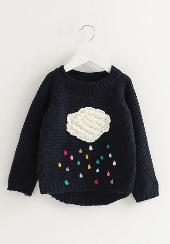 Knitted Pullover Ball Gown Dress Knitted Pullover Ball Gown Dress