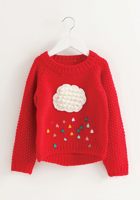 Knitted Pullover Ball Gown Dress Knitted Pullover Ball Gown Dress