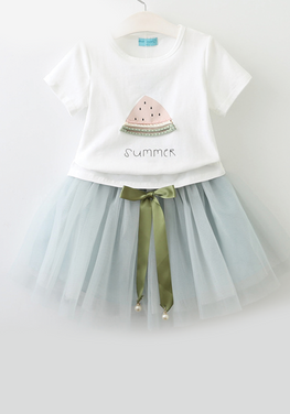 Lison T-Shirt & Short skirt 2Pcs Suit