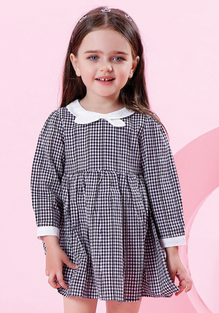 Lison Bow Plaid Dress