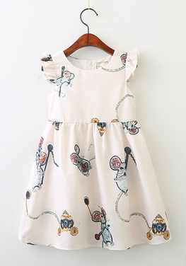 Flamingo Pattern Dress