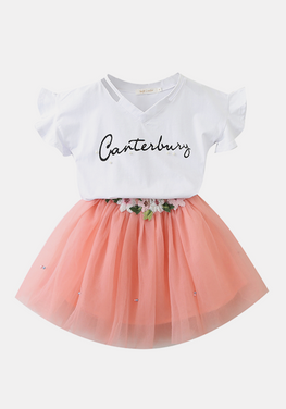 Applique Shirt & Tutu Skirt