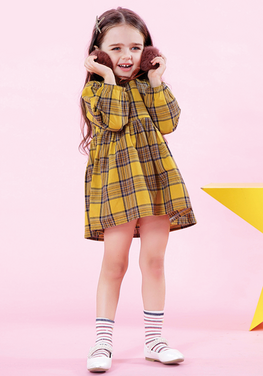 Yellow Plaid Dress